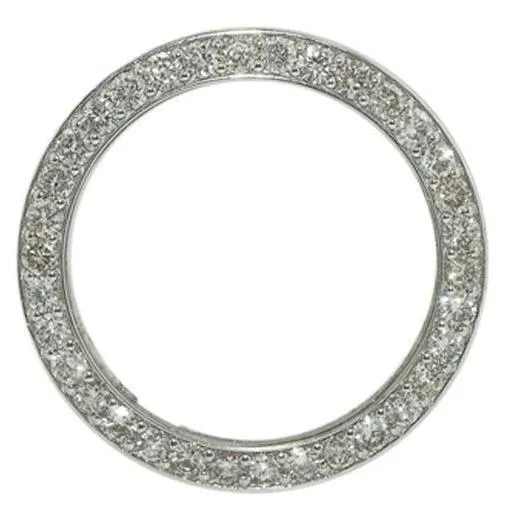 GB Watches 41 Mm Custom Mined Diamond Bezel To Fit Rolex Date Just Or Date Watch 5 Carats GB Watches 41 Mm Custom Mined Diamond Bezel To Fit Rolex Date Just Or Date Watch 5 Carats