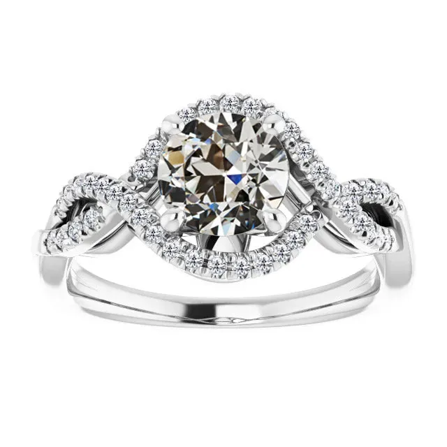 Halo Ring Round Old Mine Cut Genuine Natural Earth Mined Diamond Pave Infinity Style 5 Carats HarryChadEntcom Rings Halo Ring Round Old Mine Cut Genuine Natural Earth Mined Diamond Pave Infinity Style 5 Carats HarryChadEntcom Rings