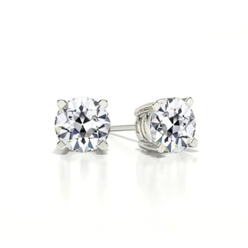 HarryChadEntcom 2 Ct Old Cut Earth Mined Diamond Earrings Earrings