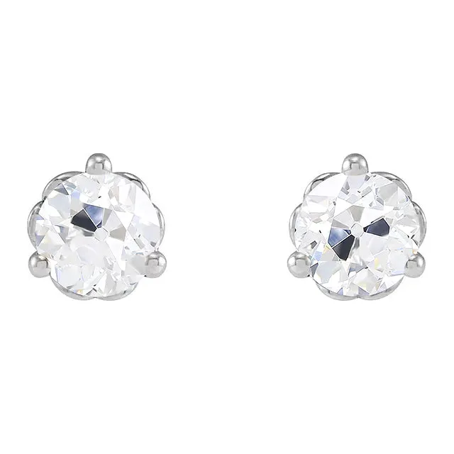 HarryChadEntcom Earrings Women Gold Earrings Old Mine Cut Natural Earth Mined Diamond Studs 4 Carats HarryChadEntcom Earrings Women Gold Earrings Old Mine Cut Natural Earth Mined Diamond Studs 4 Carats