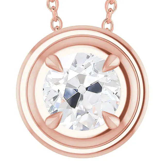 HarryChadEntcom Necklaces Rose Gold Eagle Claws Solitaire Real Natural Earth Mined Diamond Pendant Old Miner Prong Set HarryChadEntcom Necklaces Rose Gold Eagle Claws Solitaire Real Natural Earth Mined Diamond Pendant Old Miner Prong Set