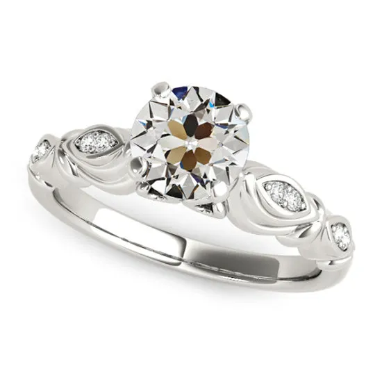 HarryChadEntcom Rings 14K Gold Round Old Cut Natural Earth Mined Diamond Ring Prong Set 3 Carats HarryChadEntcom Rings 14K Gold Round Old Cut Natural Earth Mined Diamond Ring Prong Set 3 Carats