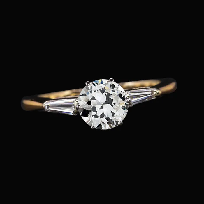 HarryChadEntcom Rings Baguette Round Old Cut Natural Earth Mined Diamond 3 Stone Ring 6 Prong Set 250 Carats HarryChadEntcom Rings Baguette Round Old Cut Natural Earth Mined Diamond 3 Stone Ring 6 Prong Set 250 Carats