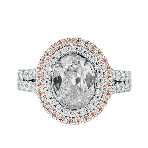 HarryChadEntcom Rings Cushion Double Halo Ring Old Miner Real Natural Earth Mined Diamond Bezel Set 525 Carats HarryChadEntcom Rings Cushion Double Halo Ring Old Miner Real Natural Earth Mined Diamond Bezel Set 525 Carats