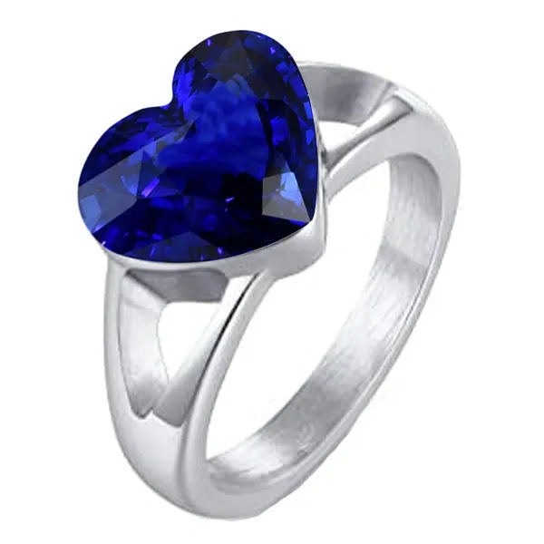 HarryChadEntcom Rings Gold Solitaire Heart Shaped Ring Sri Lankan Sapphire Split Shank 3 Carats HarryChadEntcom Rings Gold Solitaire Heart Shaped Ring Sri Lankan Sapphire Split Shank 3 Carats