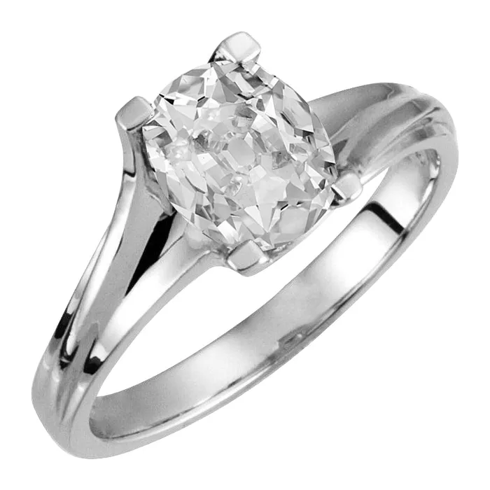 HarryChadEntcom Rings Oval Genuine Diamond Solitaire Ring Old Miner 5 Carats White Gold 14K HarryChadEntcom Rings Oval Genuine Diamond Solitaire Ring Old Miner 5 Carats White Gold 14K