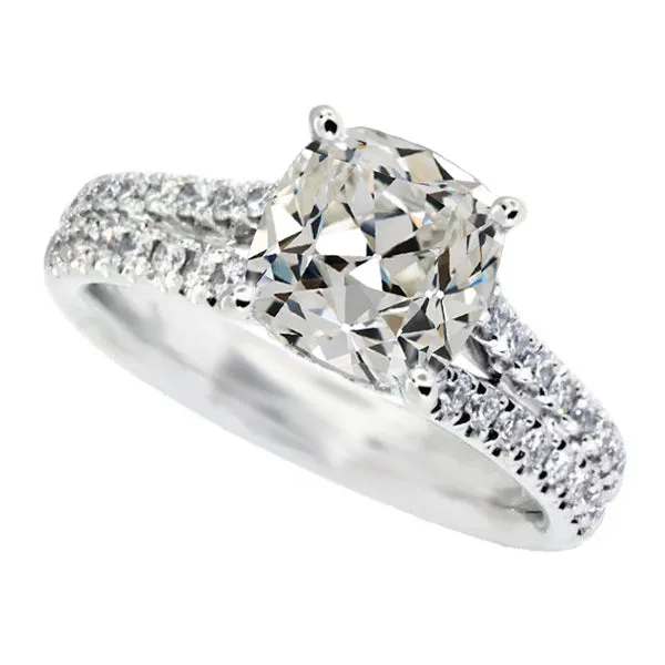 HarryChadEntcom Rings Round Cushion Old Cut Natural Earth Mined Diamond Ring Double Row Accents 850 Carats HarryChadEntcom Rings Round Cushion Old Cut Natural Earth Mined Diamond Ring Double Row Accents 850 Carats