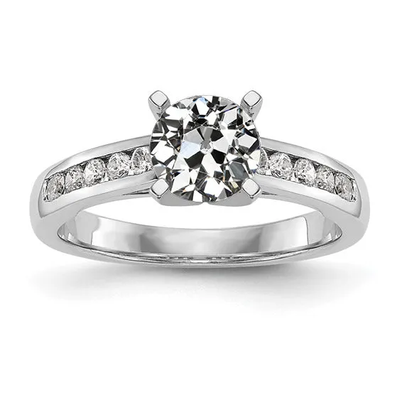 HarryChadEntcom Rings Round Old Mine Cut Real Natural Earth Mined Diamond Ladys Ring Channel Set 250 Carats HarryChadEntcom Rings Round Old Mine Cut Real Natural Earth Mined Diamond Ladys Ring Channel Set 250 Carats