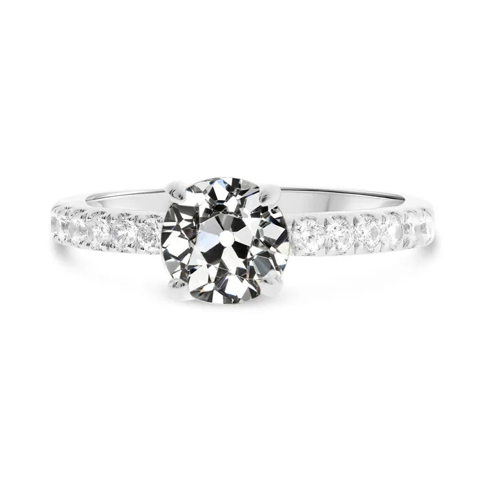 HarryChadEntcom Rings Solitaire Ring With Accents Round Old Miner Natural Earth Mined Diamond 350 Carats HarryChadEntcom Rings Solitaire Ring With Accents Round Old Miner Natural Earth Mined Diamond 350 Carats