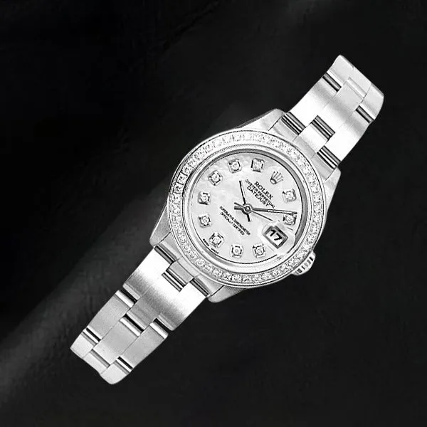 HarryChadEntcom Rolex 69160 Oyster Perpetual Lady Datejust 26mm MOP Diamond Dial SS watch Watches HarryChadEntcom Rolex 69160 Oyster Perpetual Lady Datejust 26mm MOP Diamond Dial SS watch Watches