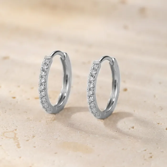 Hey Happiness Earrings Endless Shine Huggie Earrings 14K Gold Hey Happiness Earrings Endless Shine Huggie Earrings 14K Gold