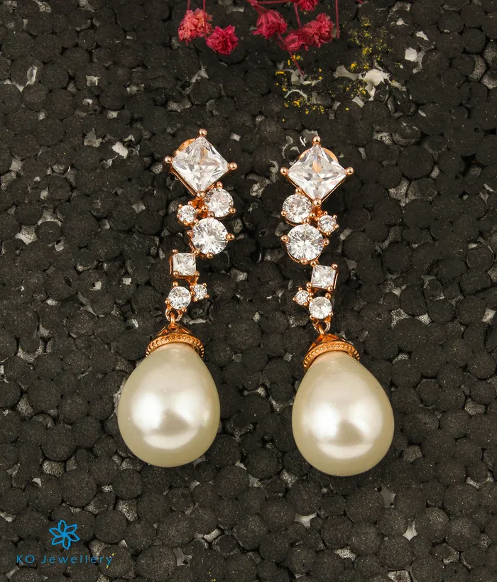 Imported The Nolana Silver RoseGold Earrings Earrings