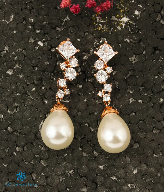 Imported The Nolana Silver RoseGold Earrings Earrings