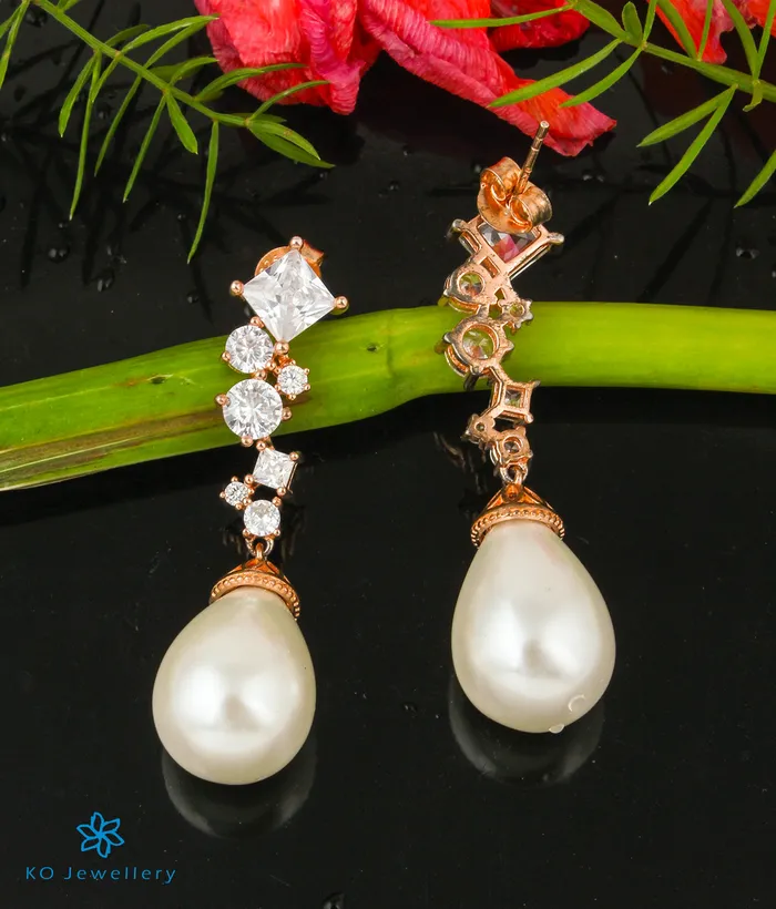 Imported The Nolana Silver RoseGold Earrings Earrings