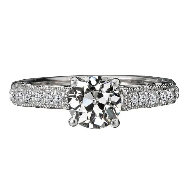 Ladies Round Old Miner Natural Earth Mined Diamond Wedding Ring 3 Carats White Gold HarryChadEntcom Rings Ladies Round Old Miner Natural Earth Mined Diamond Wedding Ring 3 Carats White Gold HarryChadEntcom Rings