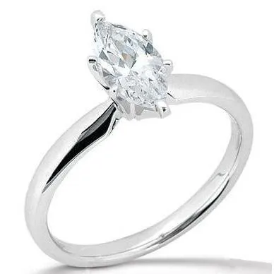 Marquise 175 Ct Natural Earth Mined Diamond Solitaire Ring New GB Rings