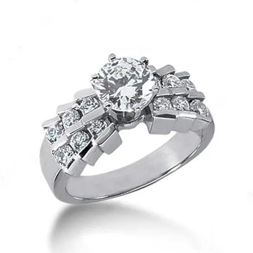 Natural Earth Mined Diamond Engagement Ring With Accents 125 Carat Gorgeous Ring New GB Rings Natural Earth Mined Diamond Engagement Ring With Accents 125 Carat Gorgeous Ring New GB Rings