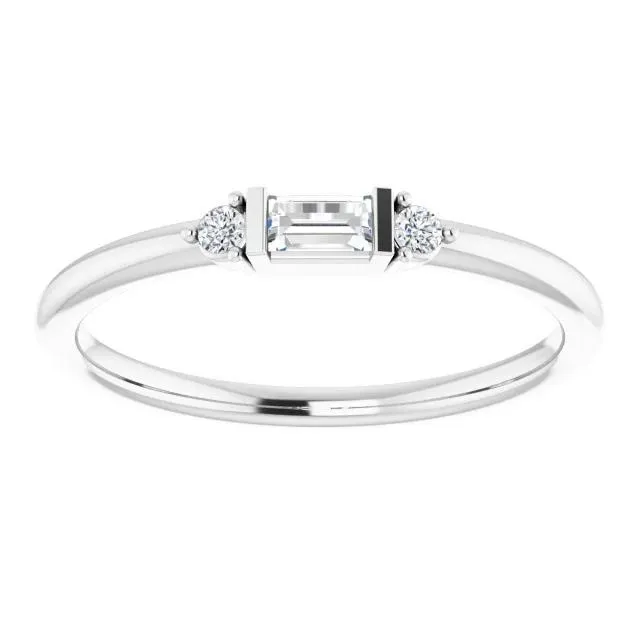 Natural Earth Mined Diamond Three Stone Ring 070 Carats White Gold 14K GB Rings Natural Earth Mined Diamond Three Stone Ring 070 Carats White Gold 14K GB Rings