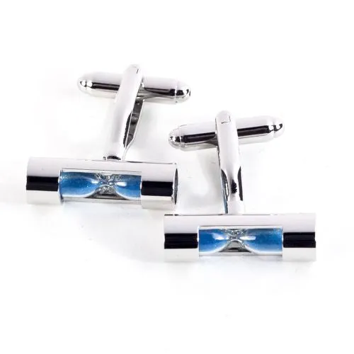 Necklaces Bey Berk Bey Berk Rhodium Plated Sand Timer Design Cufflinks Necklaces Bey Berk Bey Berk Rhodium Plated Sand Timer Design Cufflinks