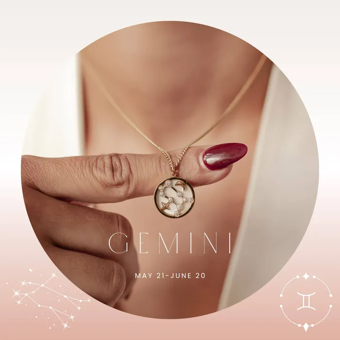 Necklaces Hey Happiness Gemini Star Constellation Necklace