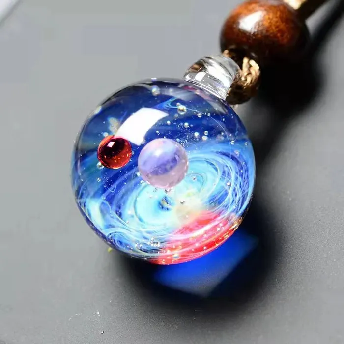 Necklaces Life Changing Energy Universe Glass Bead Planets Necklace FREE Gift Box