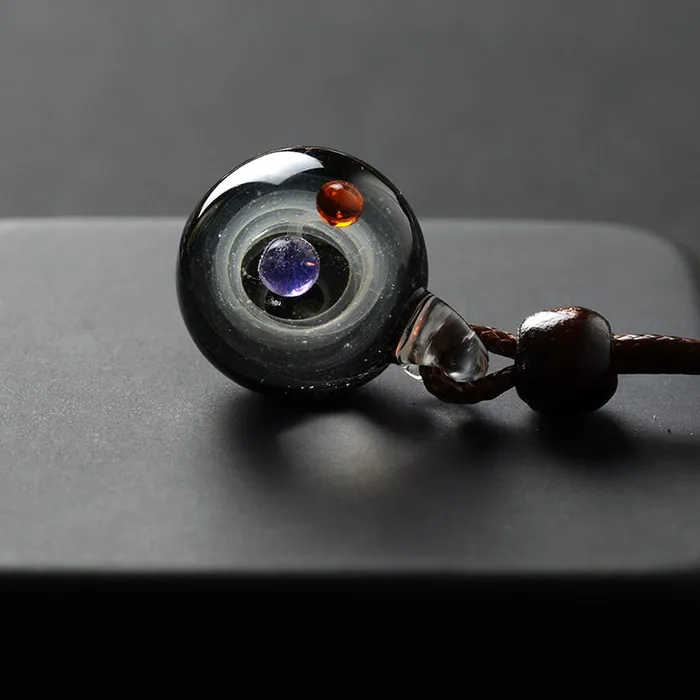 Necklaces Life Changing Energy Universe Glass Bead Planets Necklace FREE Gift Box