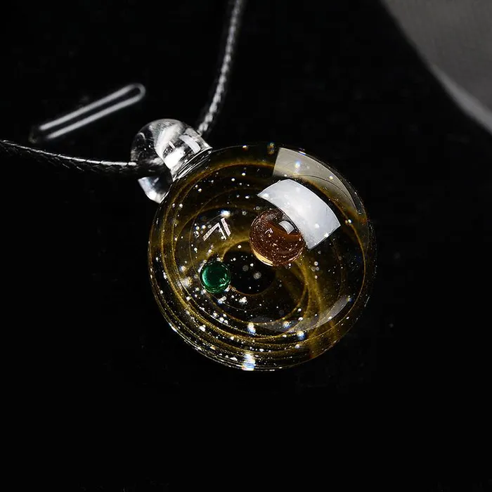 Necklaces Life Changing Energy Universe Glass Bead Planets Necklace FREE Gift Box