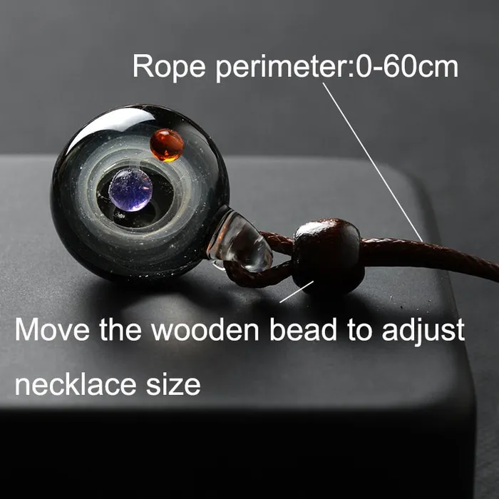 Necklaces Life Changing Energy Universe Glass Bead Planets Necklace FREE Gift Box