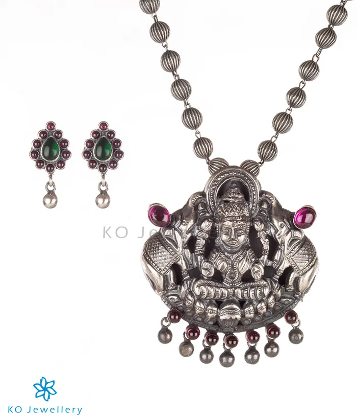 Necklaces The Shrinika Silver Lakshmi Necklace Silversmith