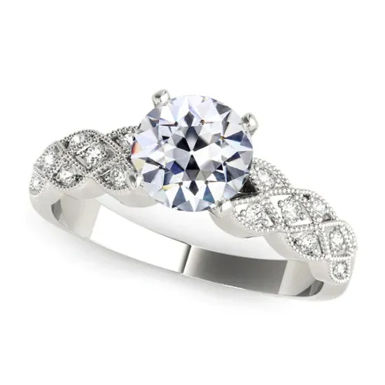 Old Cut Miligrain Anniversary Ring Round Natural Earth Mined Diamond 350 Carats HarryChadEntcom Rings Old Cut Miligrain Anniversary Ring Round Natural Earth Mined Diamond 350 Carats HarryChadEntcom Rings