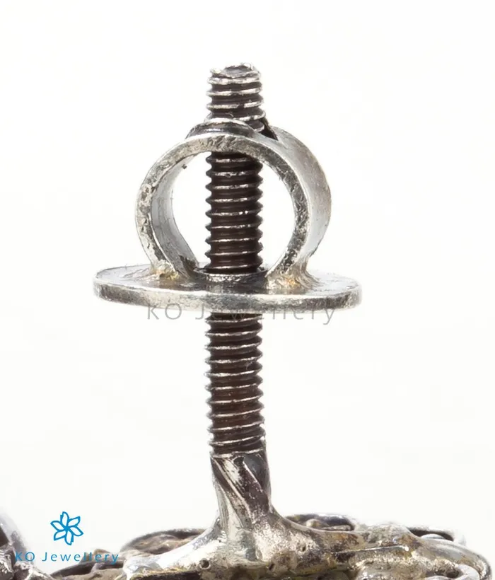 pallavi Earrings The Zikhin Silver Chand Bali Earrings Oxidised
