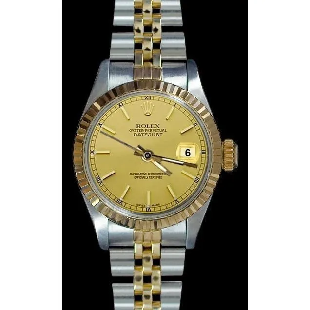 PreStyled Sets GB Champagne Stick Dial Datejust Ladies Rolex Ss Gold Jubilee Role PreStyled Sets GB Champagne Stick Dial Datejust Ladies Rolex Ss Gold Jubilee Role
