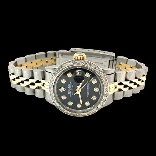 PreStyled Sets Rolex Datejust 26mm 18k Gold Steel Ladies Watch HarryChadEntcom