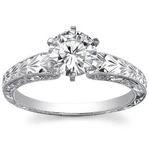 Rings 250 Carat Solitaire Natural Earth Mined Diamond Women Vintage Style Engagement Ring GB Rings 250 Carat Solitaire Natural Earth Mined Diamond Women Vintage Style Engagement Ring GB