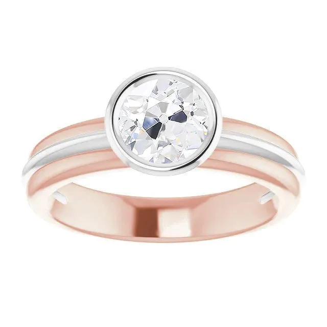 Rings 2 Carats Solitaire Old Miner Natural Earth Mined Diamond Ring Bezel Set Two Tone Gold HarryChadEntcom Rings 2 Carats Solitaire Old Miner Natural Earth Mined Diamond Ring Bezel Set Two Tone Gold HarryChadEntcom