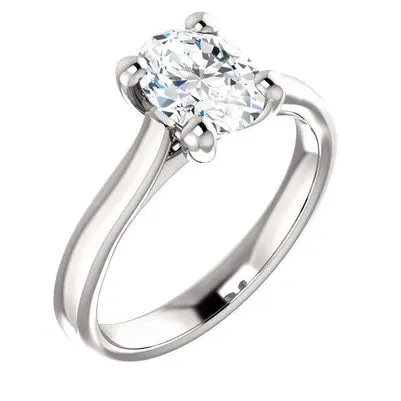 Rings GB Cathedral Setting Solitaire Oval Natural Earth Mined Diamond Ring 350 Carats Jewelry New Rings GB Cathedral Setting Solitaire Oval Natural Earth Mined Diamond Ring 350 Carats Jewelry New