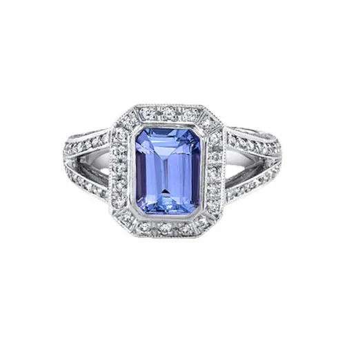 Rings GB Emerald Tanzanite Natural Earth Mined Diamonds 536 Carat Fancy Ring New Rings GB Emerald Tanzanite Natural Earth Mined Diamonds 536 Carat Fancy Ring New