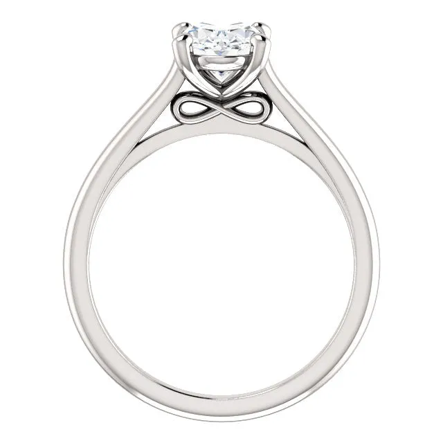 Rings GB Solitaire Engagement Ring 250 Carats Filigree White Gold 14K Natural Earth Mined Diamond Rings GB Solitaire Engagement Ring 250 Carats Filigree White Gold 14K Natural Earth Mined Diamond