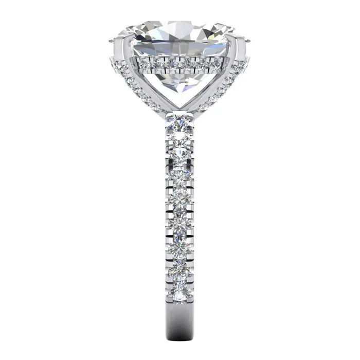 Rings HarryChadEntcom Big Oval 12 Carats Lab Grown Diamond Ring And Band Set Rings HarryChadEntcom Big Oval 12 Carats Lab Grown Diamond Ring And Band Set