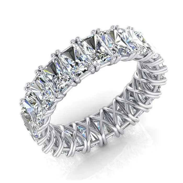 Rings HarryChadEntcom Radiant Cut Eternity Band 11 Ct Gold Mined Diamond Jewelry Rings HarryChadEntcom Radiant Cut Eternity Band 11 Ct Gold Mined Diamond Jewelry