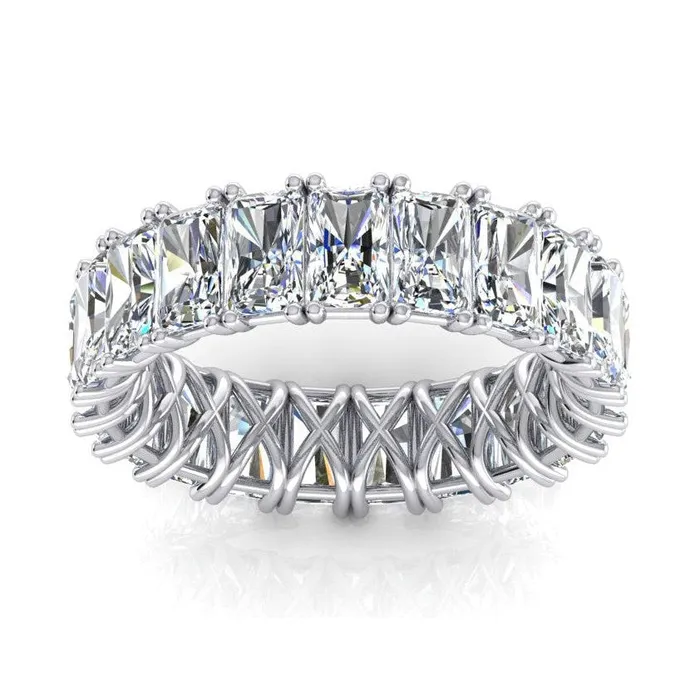 Rings HarryChadEntcom Radiant Cut Eternity Band 11 Ct Gold Mined Diamond Jewelry Rings HarryChadEntcom Radiant Cut Eternity Band 11 Ct Gold Mined Diamond Jewelry
