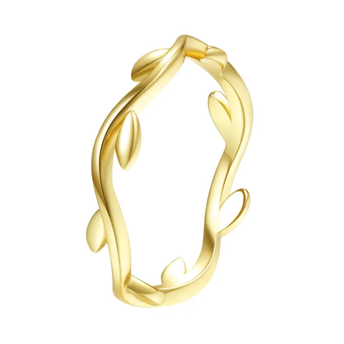 Rings Hey Happiness Laurel Ring Sterling Silver Gold
