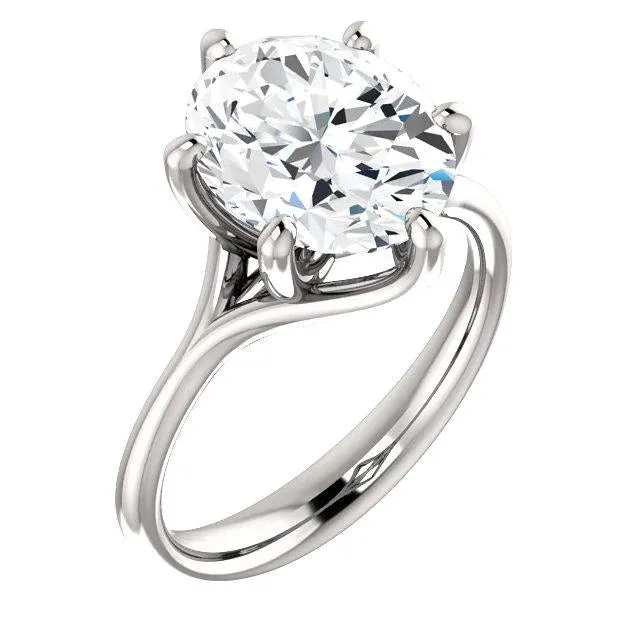 Rings Natural Earth Mined Diamond Solitaire Cathedral Setting Engagement Ring Women Jewelry GB Rings Natural Earth Mined Diamond Solitaire Cathedral Setting Engagement Ring Women Jewelry GB
