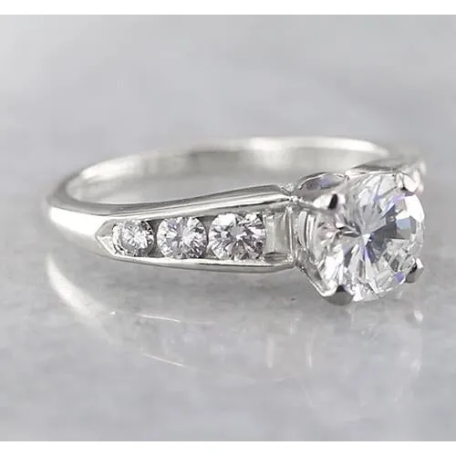 Rings Real Natural Earth Mined Diamond Engagement Ring Accented 150 Carats White Gold 14K Jewelry GB Rings Real Natural Earth Mined Diamond Engagement Ring Accented 150 Carats White Gold 14K Jewelry GB