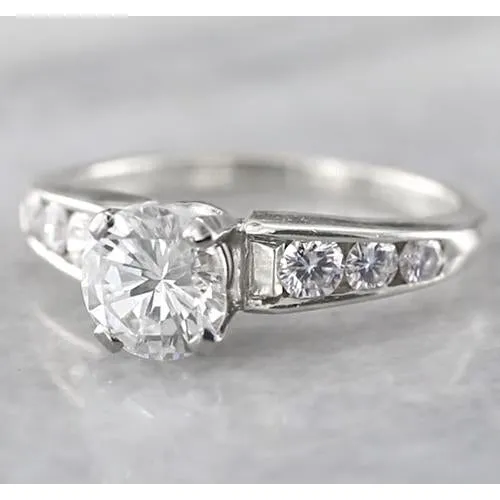 Rings Real Natural Earth Mined Diamond Engagement Ring Accented 150 Carats White Gold 14K Jewelry GB Rings Real Natural Earth Mined Diamond Engagement Ring Accented 150 Carats White Gold 14K Jewelry GB