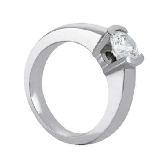 Round Natural Earth Mined Diamond 1 Carat Solitaire Ring White Gold 14K GB Rings Round Natural Earth Mined Diamond 1 Carat Solitaire Ring White Gold 14K GB Rings