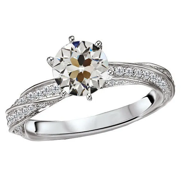 Round Old Miner Real Natural Earth Mined Diamond Ring 6 Prong Twisted Shank 450 Carats HarryChadEntcom Rings Round Old Miner Real Natural Earth Mined Diamond Ring 6 Prong Twisted Shank 450 Carats HarryChadEntcom Rings