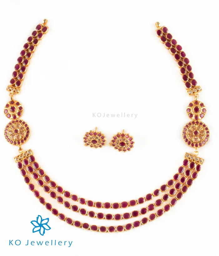 Silversmith Necklaces The Anubhuti Silver Layered Kemp Necklace