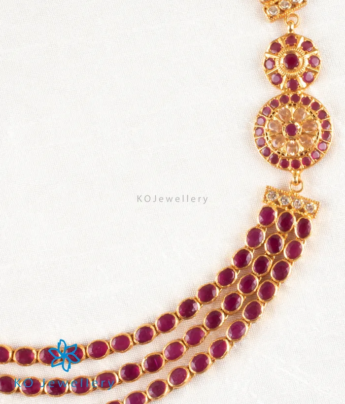 Silversmith Necklaces The Anubhuti Silver Layered Kemp Necklace