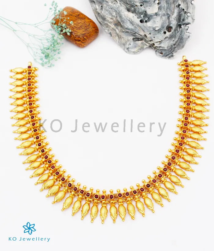 Silversmith Necklaces The Mridula Silver Necklace Red